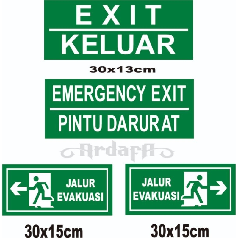 

Sticker Cutting Emergency Petunjuk Warning stiker cutting