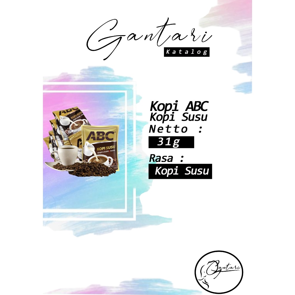 

Kopi ABC Susu 31 g isi 10 Sachet