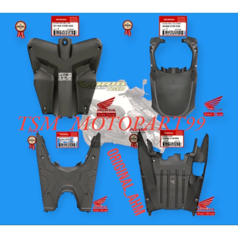 VARIAN_Cover body kasar HONDA Vario techno 110 Lmaa karbu ORIGINAL AHM
