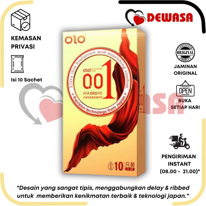 OLO Kondom 001 Crimson Ultimate Gold - 1 Pcs (REPACK)