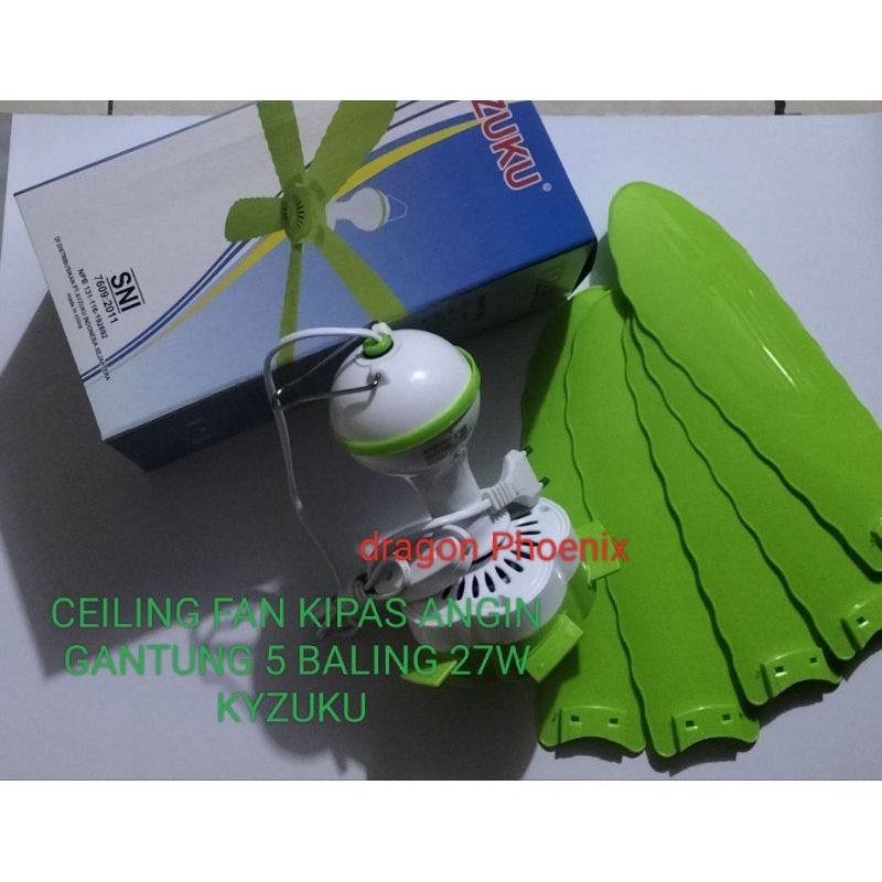 CEILING FAN KIPAS ANGIN GANTUNG 5 BALING KYZUKU