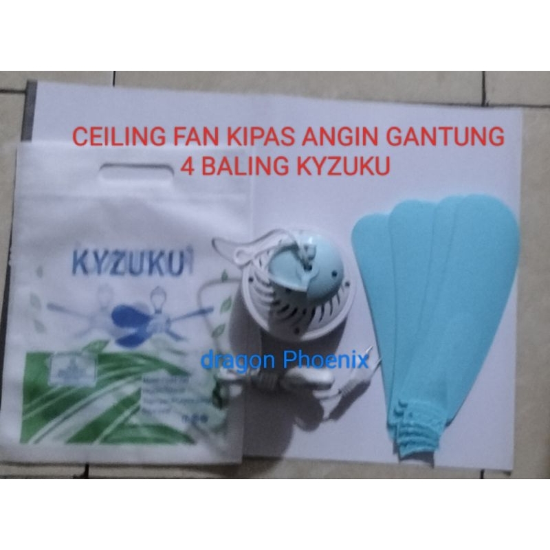 CEILING FAN KIPAS ANGIN GANTUNG 4 BALING 22W KYZUKU