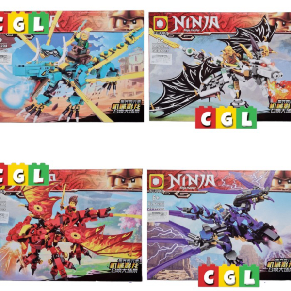 Drago Berkualitas Ninjago Lloyd Unik Cole Naga Jay Bricks Mainan Minifigure Ninja Kai