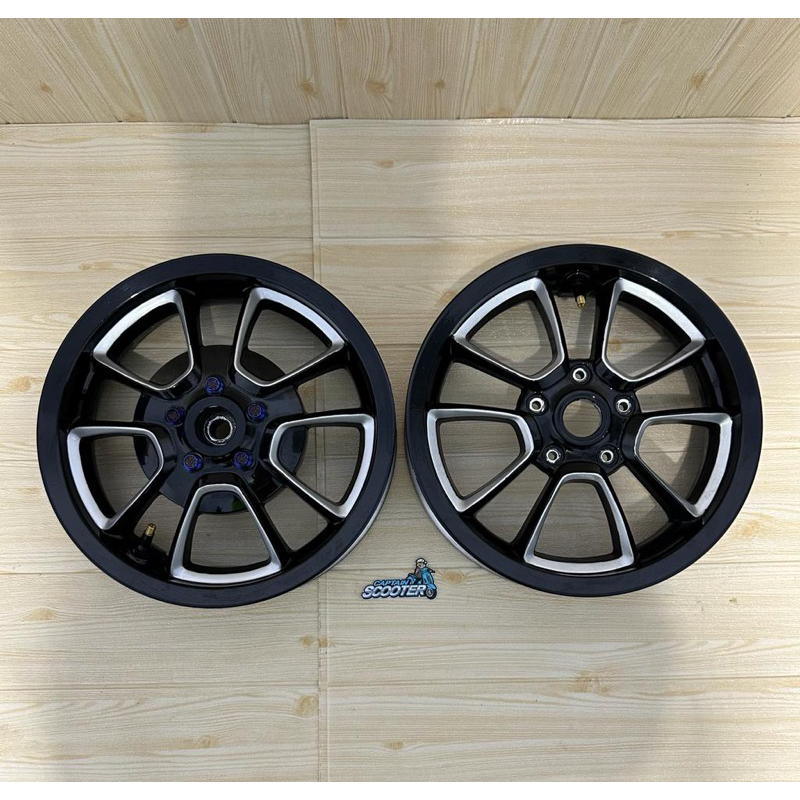 Rims Velg Yacht Black Ori Original Vespa Sprint Primavera LX S Ring12 R12 Second