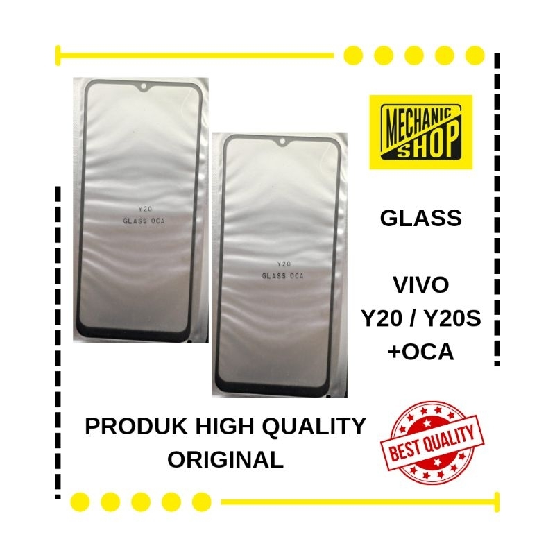 KACA LCD ( AMOLED ) / GLASS VIVO Y20 / Y20i + OCA