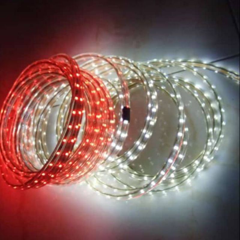 Lampu LED Hias Selang HUT RI Outdoor 10 Meter Merah Putih