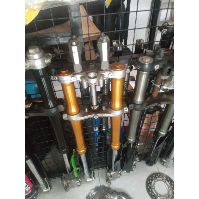 usd shock depan kawasaki dtracker se gold