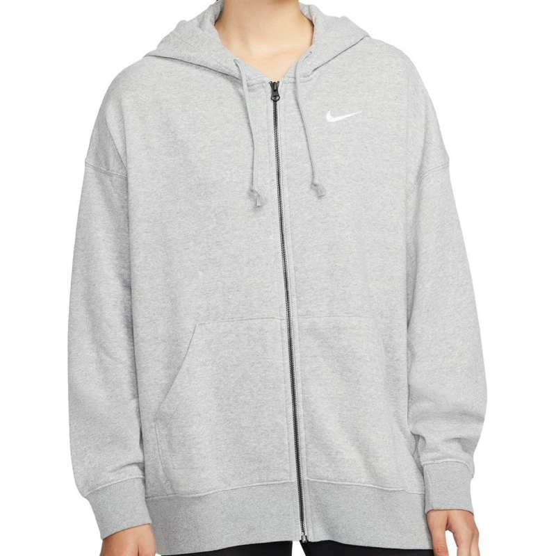 nike small swoosh grey zipper vintage bordir sleting abu jacket jaket oversized xxl big size outer o