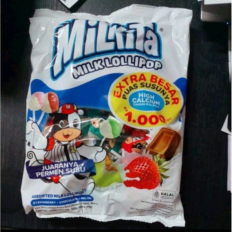 

Milkita Refill Permen Susu Lollipop Milk Candy Isi 40 Pcs | Lolipop Candy