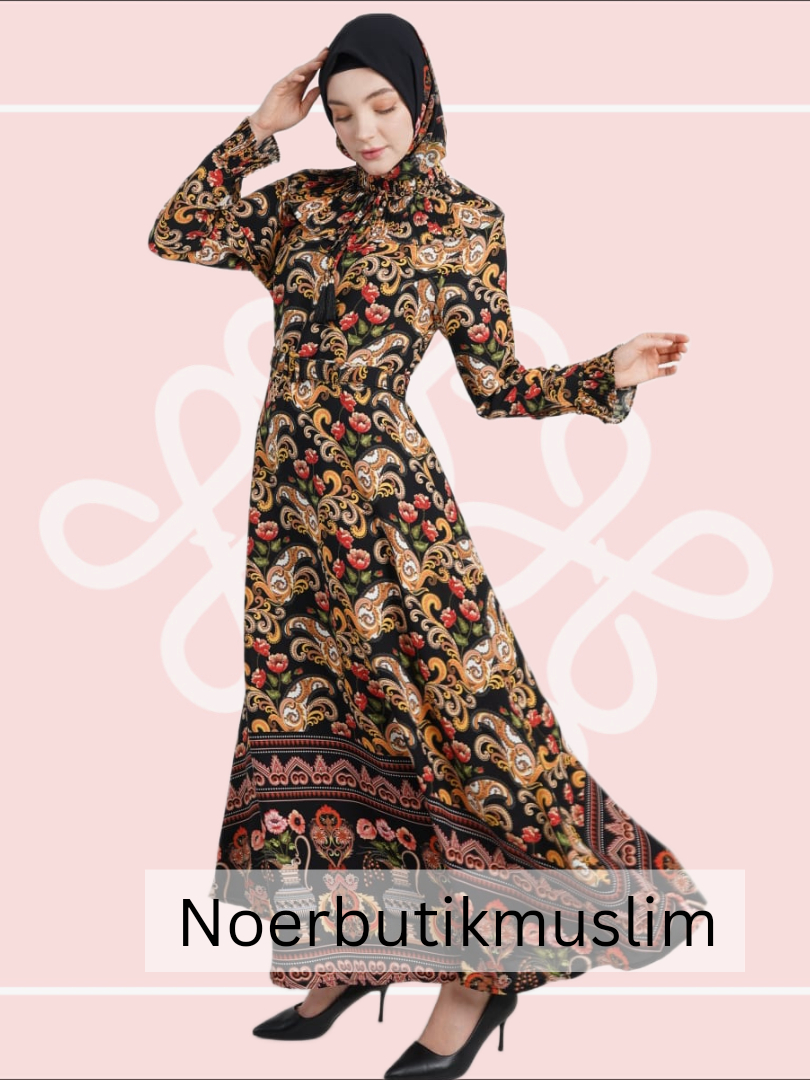Hikmat Fashion Original A9477 Abaya Hikmat  noerbutikmuslim  Gamis turki Gamis turkey Abaya turkey A