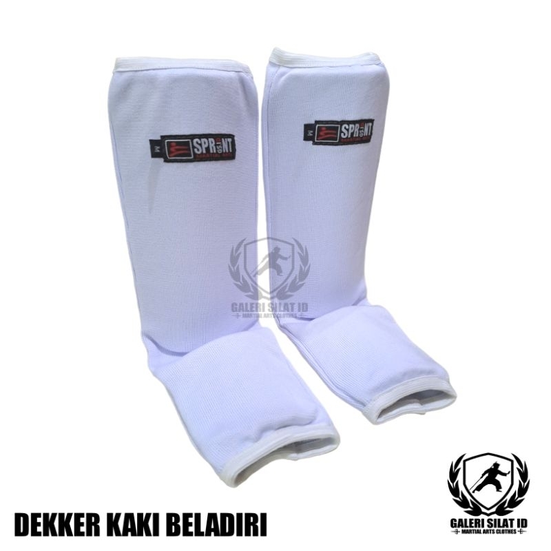 Arm Shinguard Long - Shinpad - Dekker Kaki Beladiri - Decker Pencak Silat Panjang - Deker Silat Panjang - Pelindung Kaki Olahraga Beladiri Silat Karate Taekwondo MMA Boxing Wushu Muay Thai Sprint Martial Arts