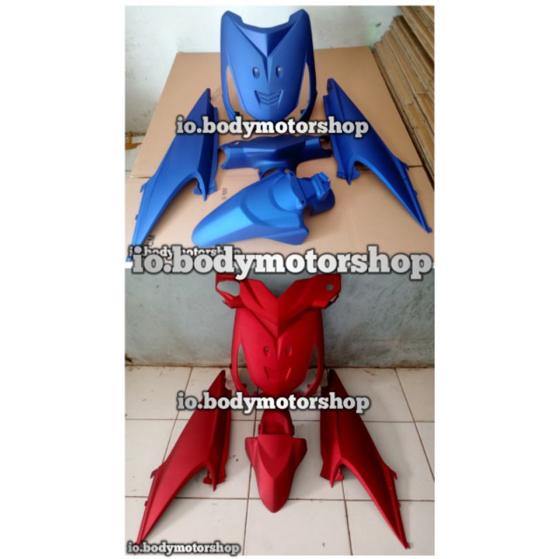 costum body Halus Beat Karbu 2008-2012 Merah Doff - Hitam Doff - Biru Doff polos