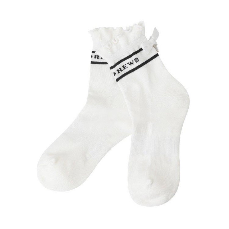 st andrews ruffle socks with standrews charm golf socks kaos kaki golf