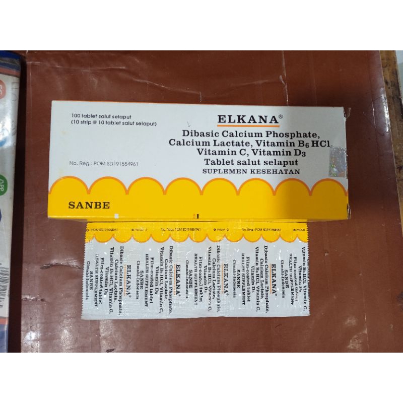 Elkana Tablet Isi 10tablet/Vitamin dan Kalsium;