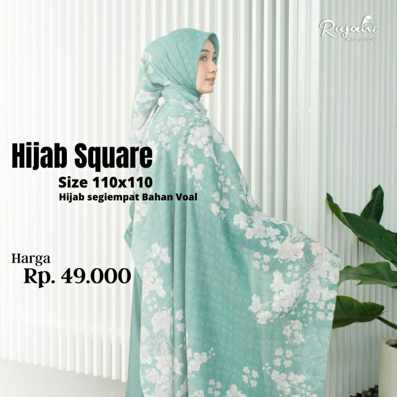 Hijab Voal Premium Segi Empat Motif by Riyani