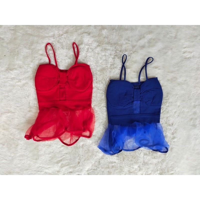 Tank Top Crop Wanita Import Sexy Tali Kecil Korea Terbaru Kekinian | Atasan Cewek Pendek Ketat Seksi