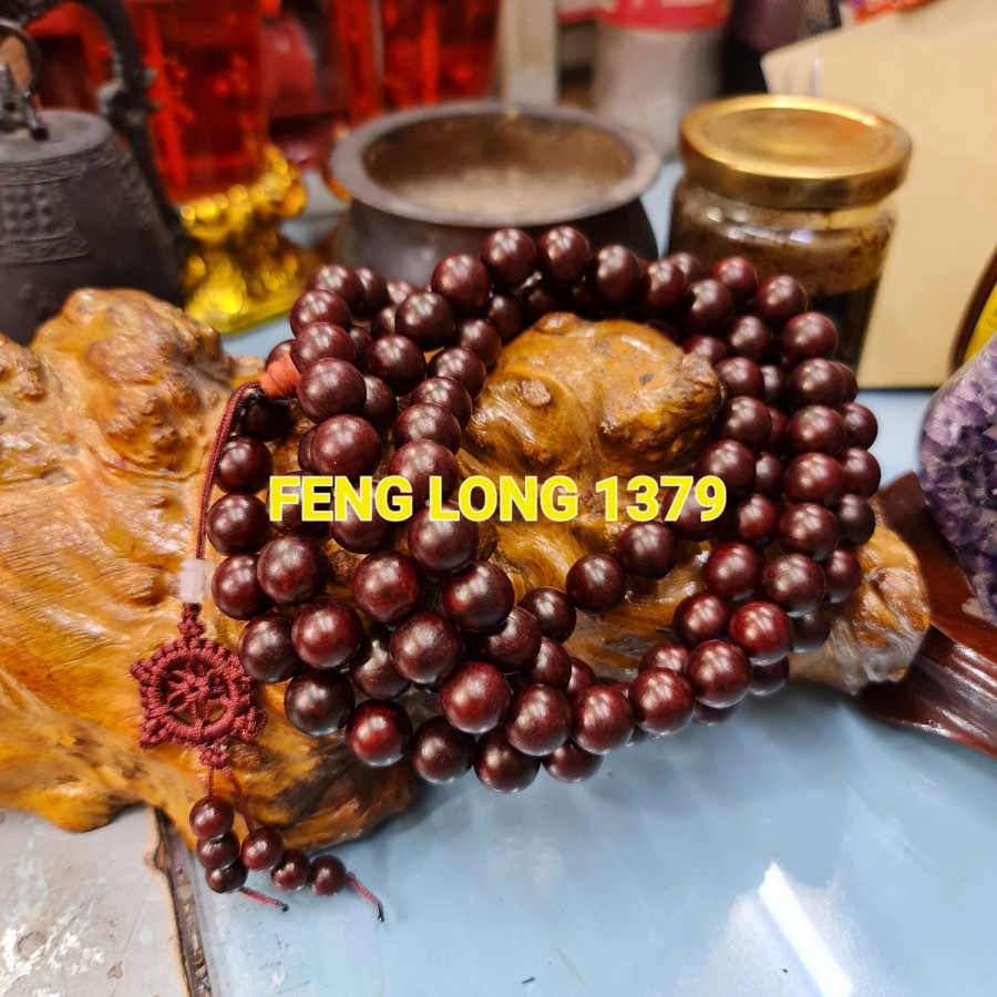 Kalung Japamala Buddhist Tasbih Kayu Cendana 108 butir