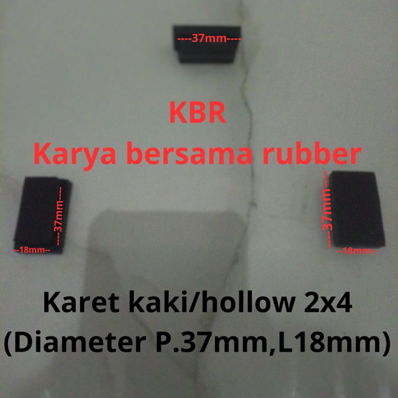 karet kaki/hollow 2x4