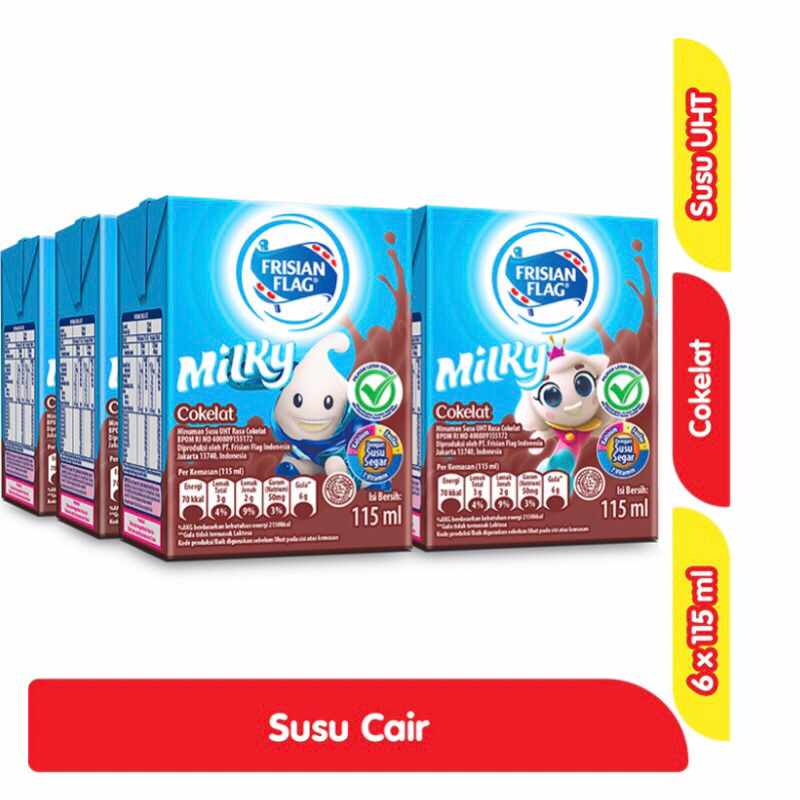 

Frisian Flag Milky Susu UHT 6x115ml