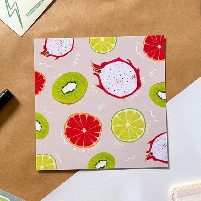 

Summer Fruits - Art Print/Postcard | Ramekin Studio