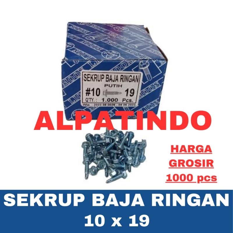 SEKRUP BAJA RINGAN 10x19 L / BAUT BAJA RINGAN 10x19 MOON LION