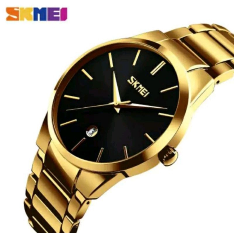 Jam Tangan Pria SKMEI 9210 Analog Jam Tangan Stainless Analog Original SKMEI