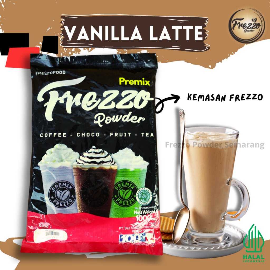 

Frezzo Vanilla Latte/Bubuk Minuman Vanilla latte 1kg