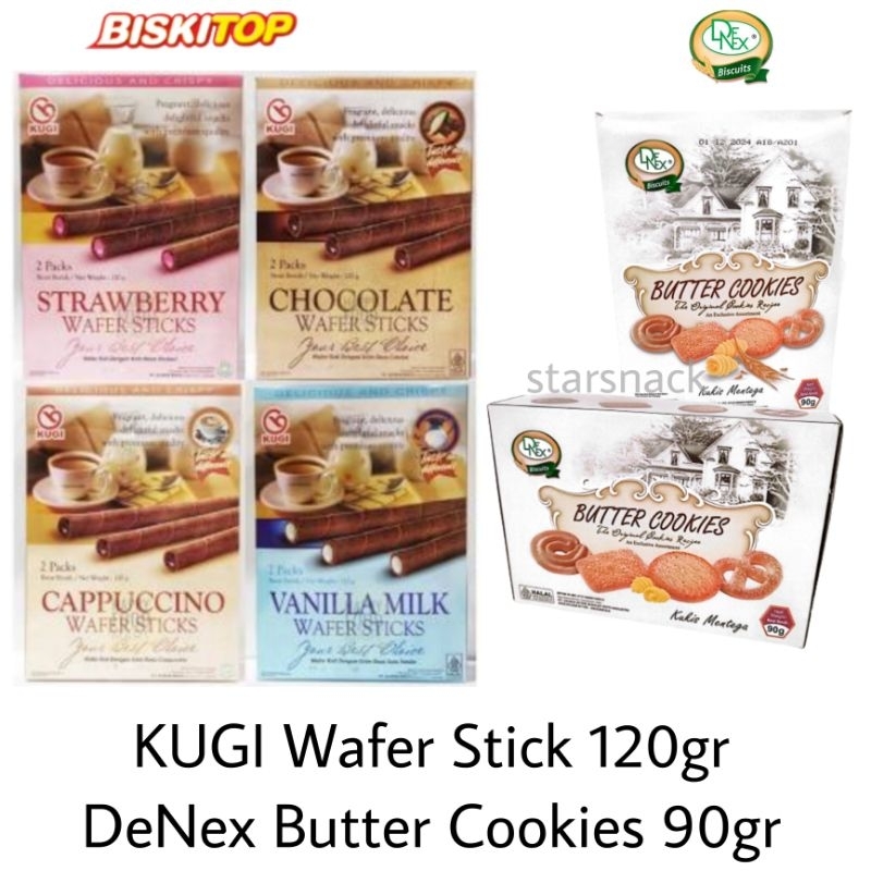 

Kugi Wafer Stick Cinnamon 120Gr De Nex Butter cookies