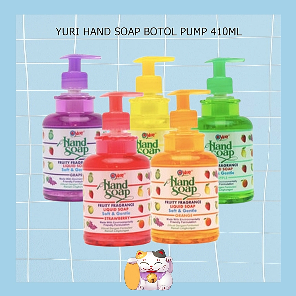 Yuri Hand Soap Pump 410ml / Yuri Sabun Cuci Tangan Botol / Hand Wash