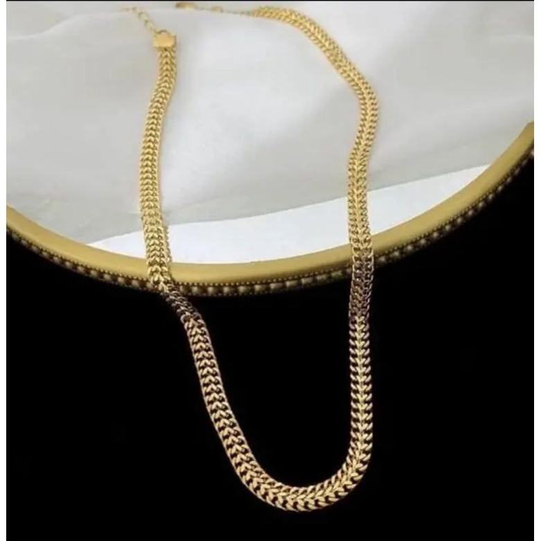 Set Gelang & Kalung Sisik Lipan / Anti Luntur dan Karat