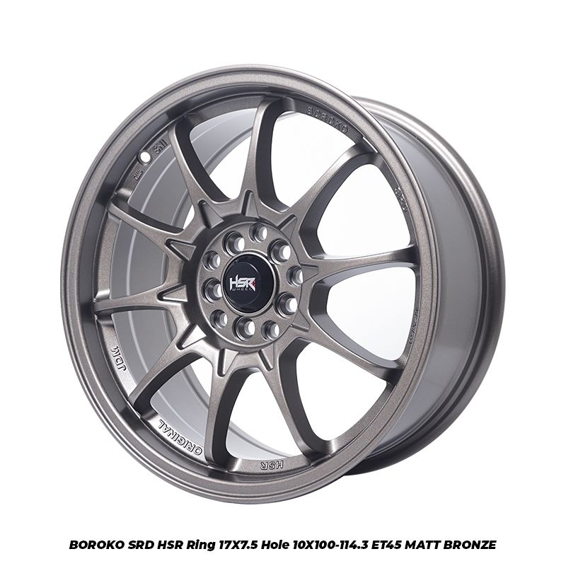 Velg Mobil HSR BOROKO SRD Ring 17 Untuk Vitara, Inova, Xpander DLL - Warna Bronze