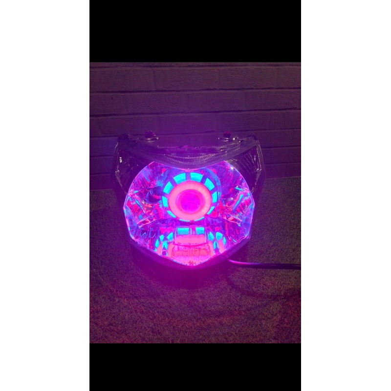 Reflektor Kedok Lampu Depan Vega ZR Set Proji Running Super Terang