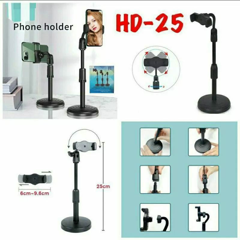 HOLDER HP PHONE HD-25 / HOLDER PHONE STAND UNIVERSAL HD25 STANDING