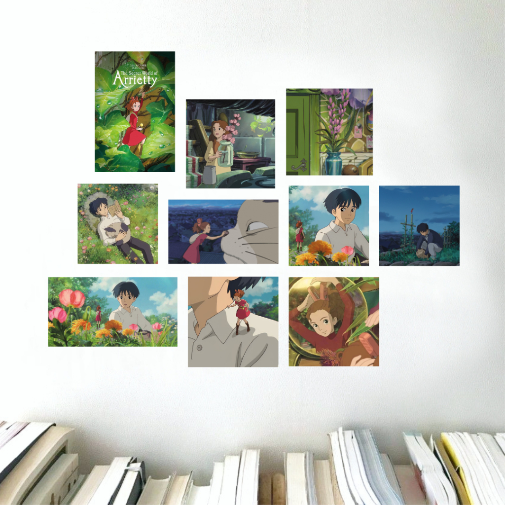 Postcard Wall Decor Ghibli | Poster Ghibli Set | Studio Ghibli | Poster Aesthetic | Dekorasi Kamar