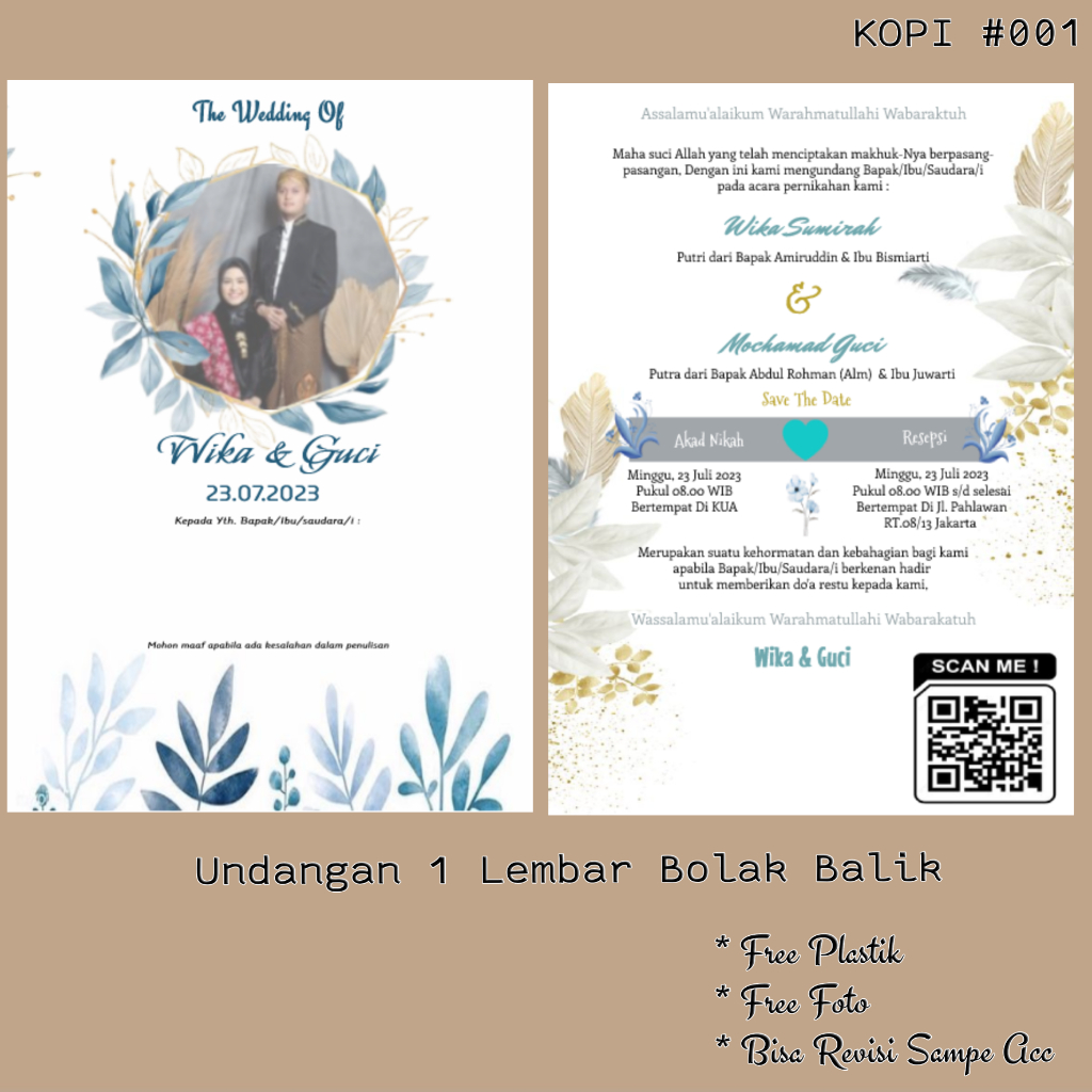 undangan kopi undangan nikah kartu undangan undangan pernikahan