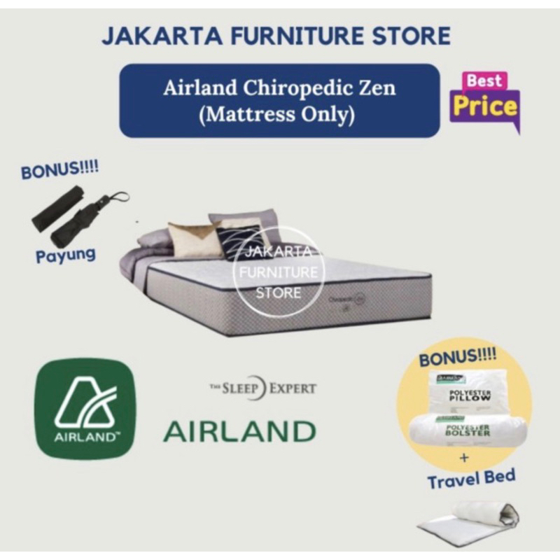 Promo Springbed Airland Chiropedic Zen Uk.180x200 ( Hanya Kasur )