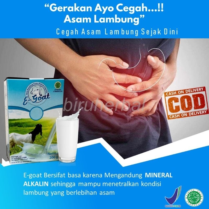 

(COD) SUSU KAMBING BUBUK E-GOAT BPOM - SUSU KAMBING ETAWA BUBUK UNTUK KESEHATAN TUBUH