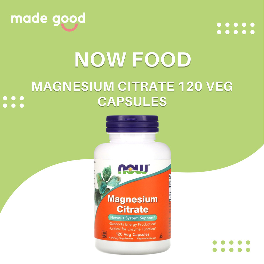 Now Foods Magnesium Citrate 120 Veg Capsules