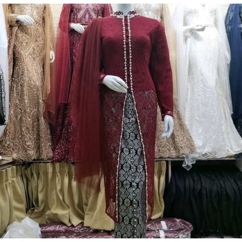 ATASAN KEBAYA IBU BESAN FULL FURING KEBAYA IBU HAJAT PAKAIAN WANITA KEBAYA MODERN KEBAYA PESTA KEBAY
