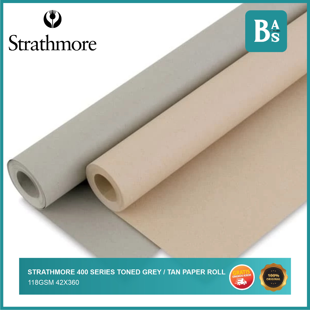 

Strathmore 400 Series Toned Tan & Grey Paper Roll 118GSM 42x360