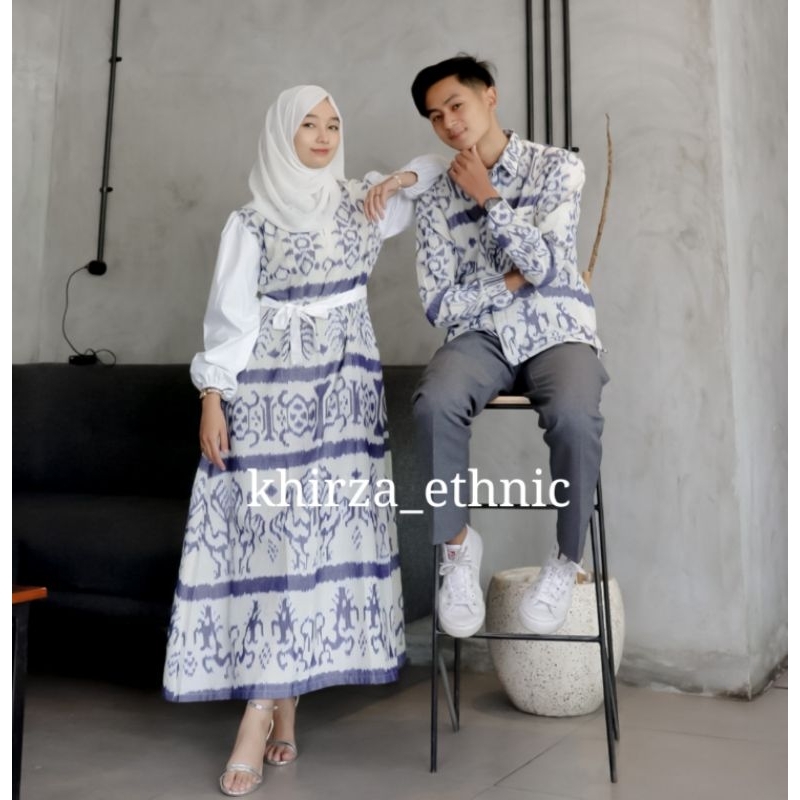 Raya couple tenun ntt - baju tenun couple - couple tenun kondangan