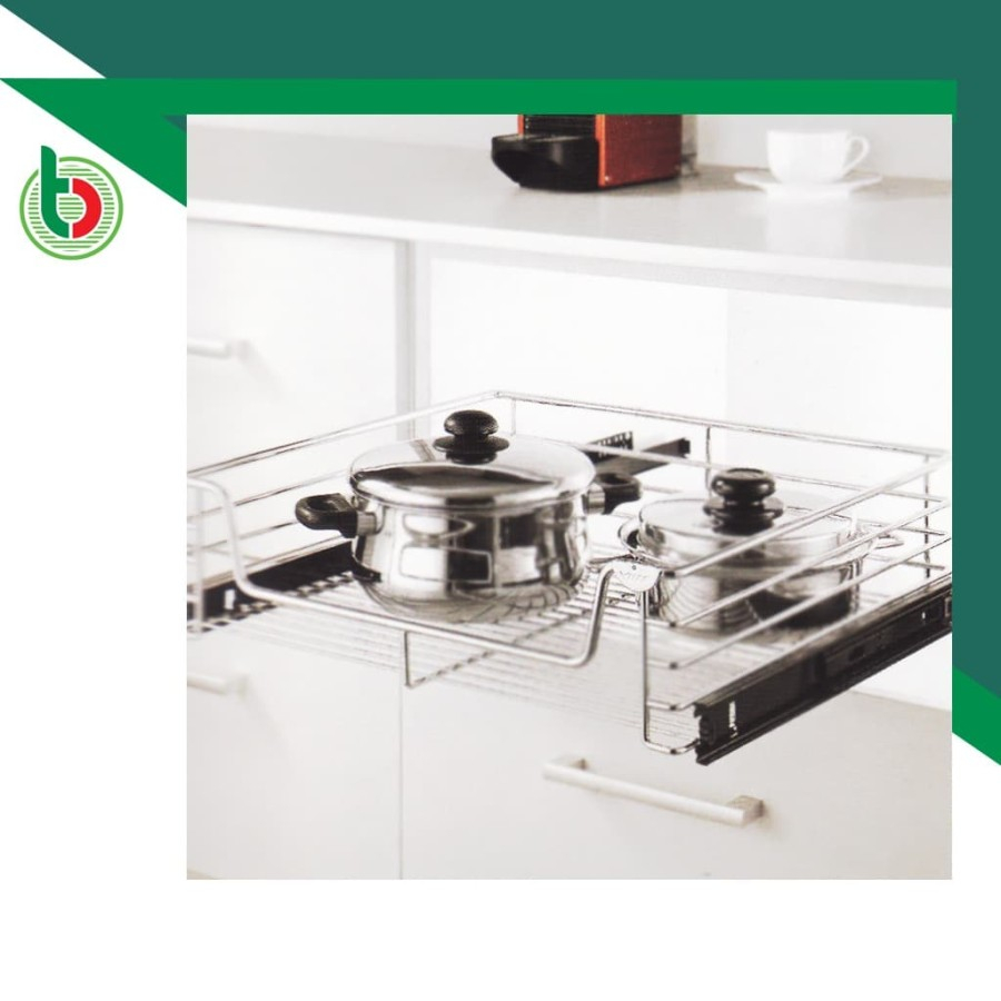 rak laci tarik stainless steel serbaguna VITCO XC24090SM