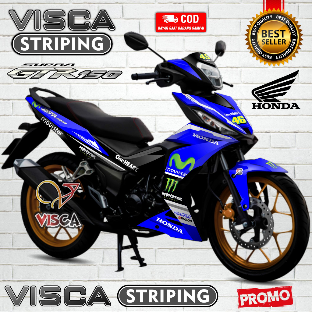 Decal Supra GTR Full Body - Stiker Supra GTR 150 Full Body - Dekal Supra GTR Full Body - Striping Su