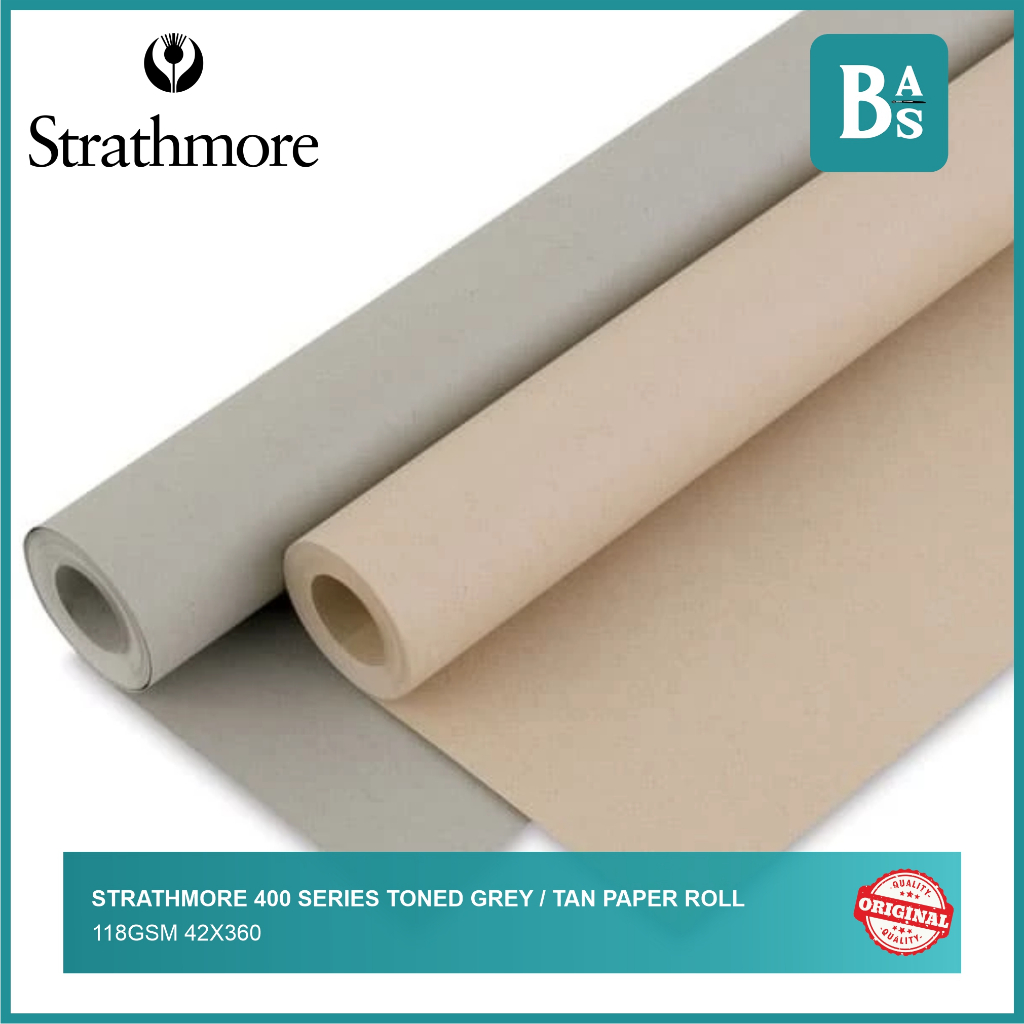 

Strathmore 400 Series Toned Tan & Grey Paper Roll 118GSM 42x360
