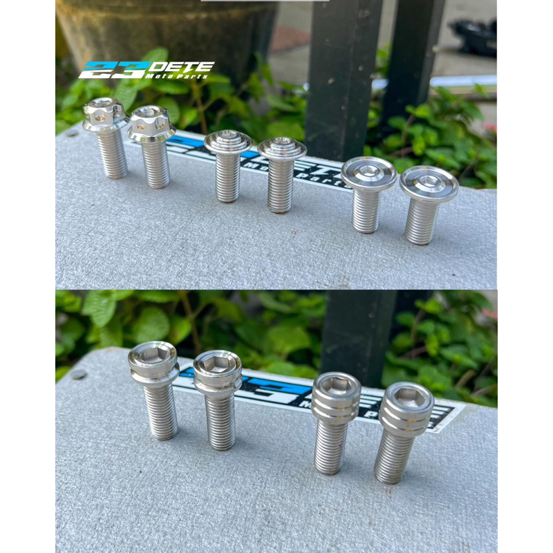 baut breket kaliper probolt stainless M10x25 bottom shock KYB / vixion / scorpio / king / fiz r / ju