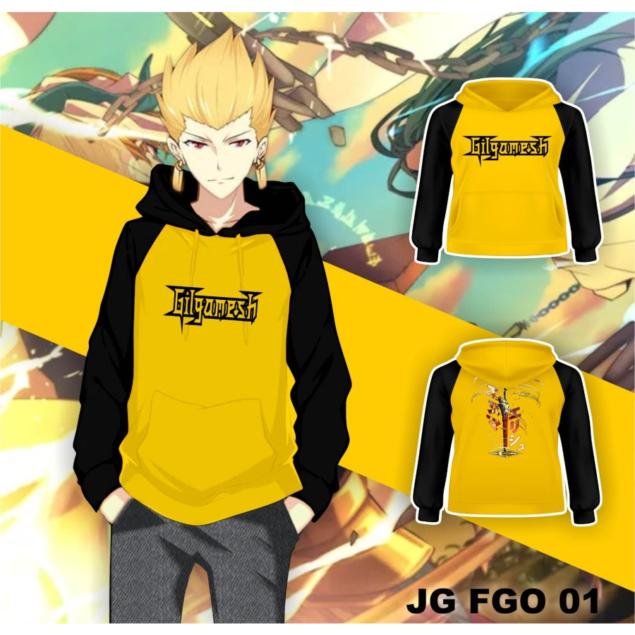 Jacket Jaket Jumper Hoodie Game FGO Gilgamesh Semi Cosplay (JG FGO 01)