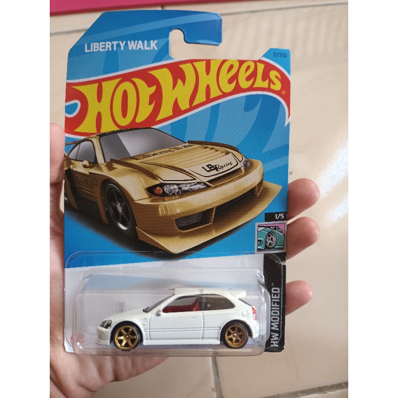 mainan Hot Wheels civic EK 9 LOOSE
