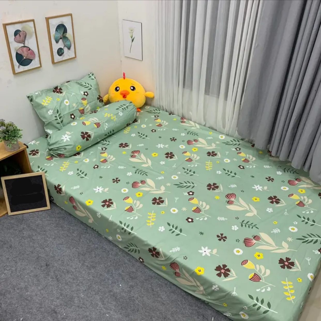 SPREI UKURAN 90X200 SATU SET BANTAL DAN GULING / SPREI SINGLE BED/ SPREI HOMEMADE AESTETIC KARAKTER