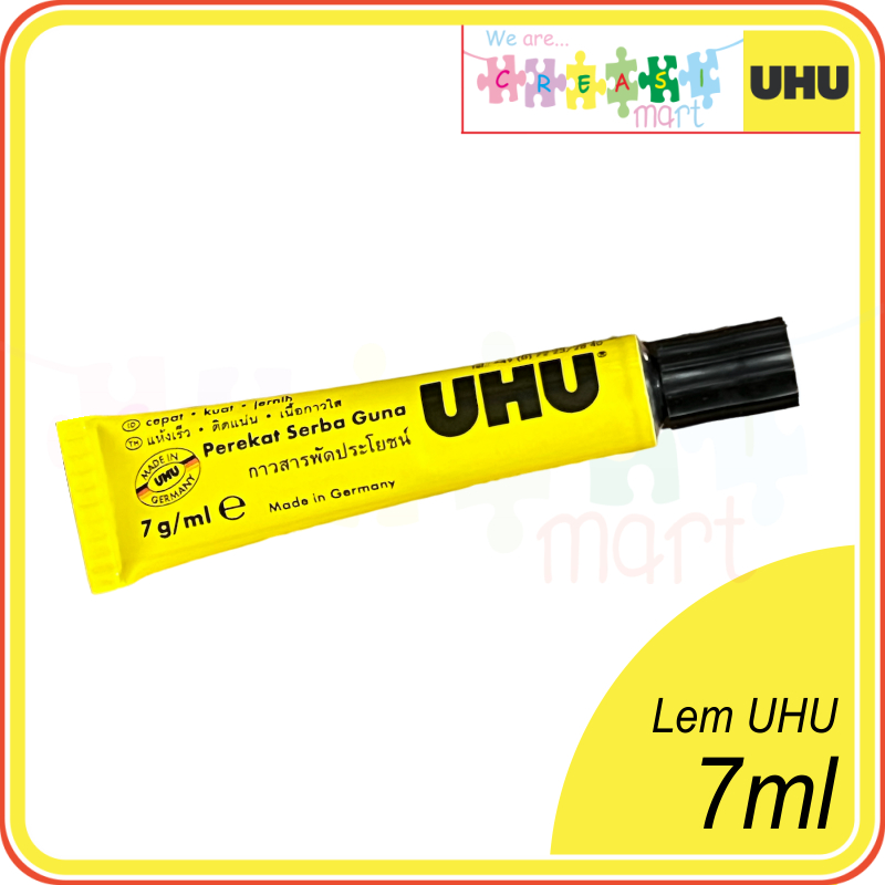 

Lem Serba Guna UHU 7ml ALL PURPOSE ADHESIVE 100% ORIGINAL Lem Kerajinan Tangan dll