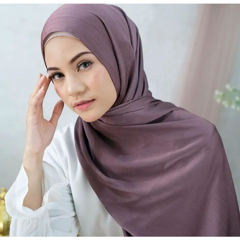 PASHMINA LUXURY SHIMMER SILK ALYSA PREMIUM TERBARU